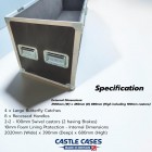 Large Custom Lift Off Lid Multi Purpose Flightcase