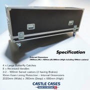 Large Custom Lift Off Lid Multi Purpose Flightcase