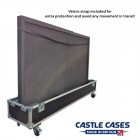 98" Screen Flightcase - Clam Style 2 Part Lid for Single Screen