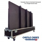 98" Screen Flightcase - Clam Style 2 Part Lid for Single Screen