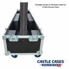 98" Screen Flightcase - Clam Style 2 Part Lid for Single Screen